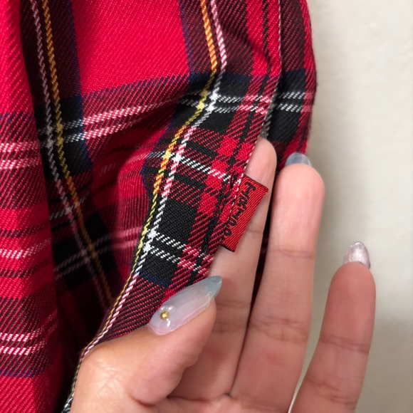 Tripp NYC Red Plaid Skirt Size Small - Picture 2 of 6